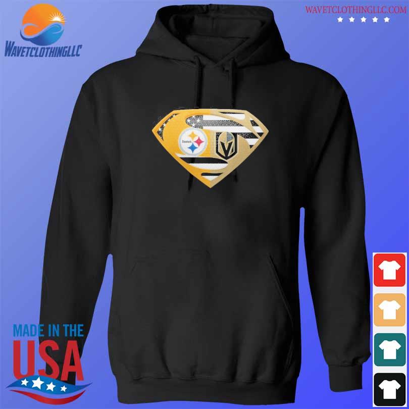 Pittsburgh Steelers Vegas Golden Knights Superman shirt, hoodie, sweater,  long sleeve and tank top