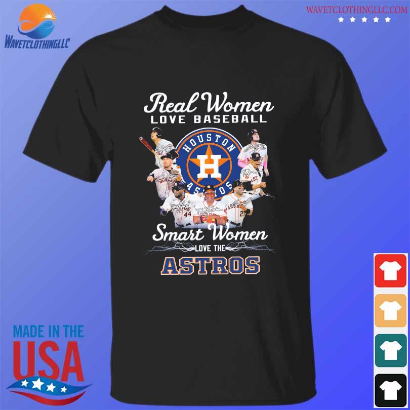 Real women love baseball smart women love the Houston Astros signatures  2023 shirt, hoodie, sweater, long sleeve and tank top
