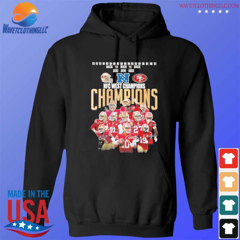 San Francisco 49ers 2022 Nfc West Champions 1970 2022 Signatures Shirt,  hoodie, sweater, long sleeve and tank top