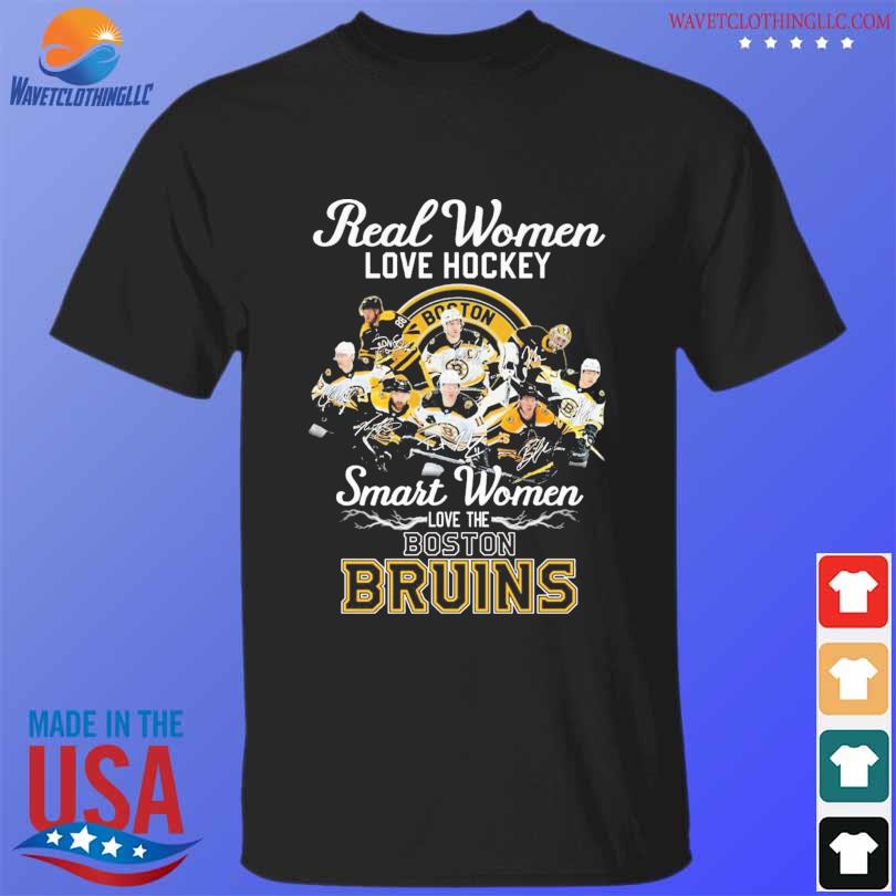 2023 Real Women Love Hockey Smart Women Love The Boston Bruins Signatures  Shirt, hoodie, sweater, long sleeve and tank top