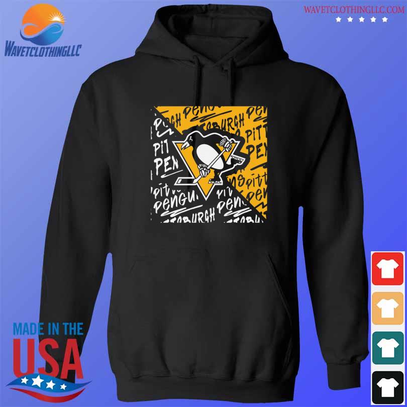 Youth Pittsburgh penguins black divide shirt, hoodie, longsleeve