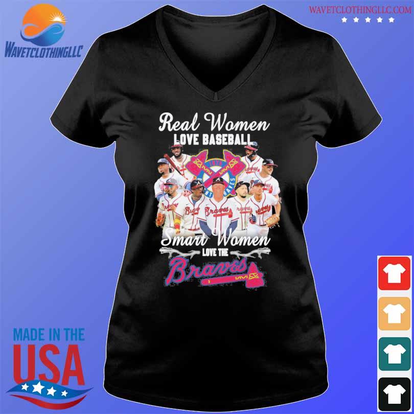 Real Women Love baseball smart woemn love the Atlanta Braves signature 2023  shirt, hoodie, sweater, long sleeve and tank top