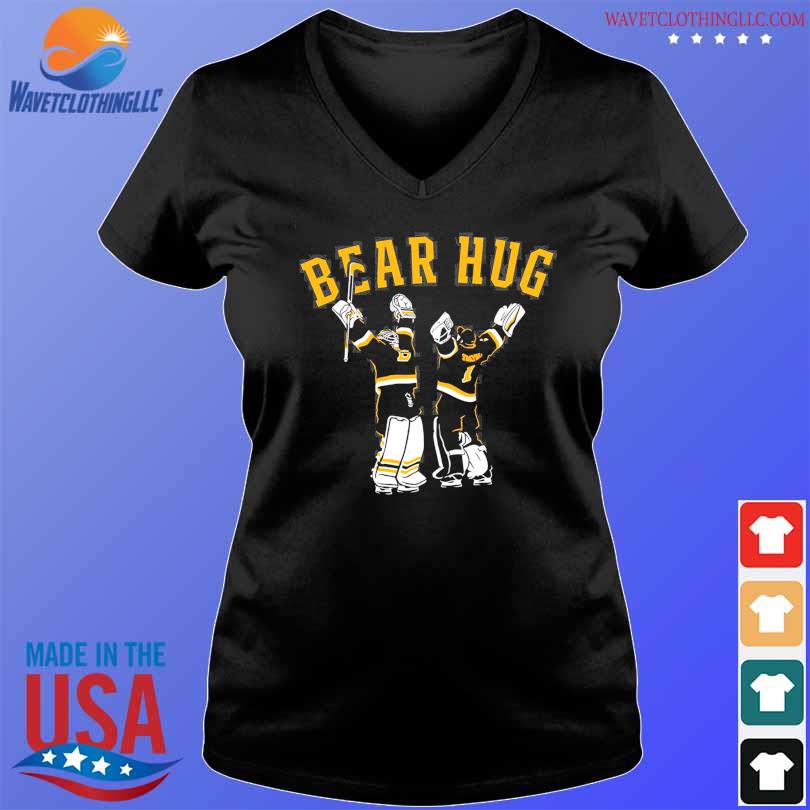 Jeremy Swayman Linus Ullmark Bear Hug Boston Bruins Signatures Shirt  Longsleeve T-shirt