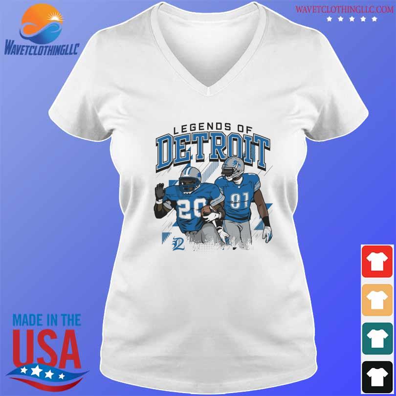 Calvin Johnson And Barry Sanders Legends Of Detroit Lions Shirt