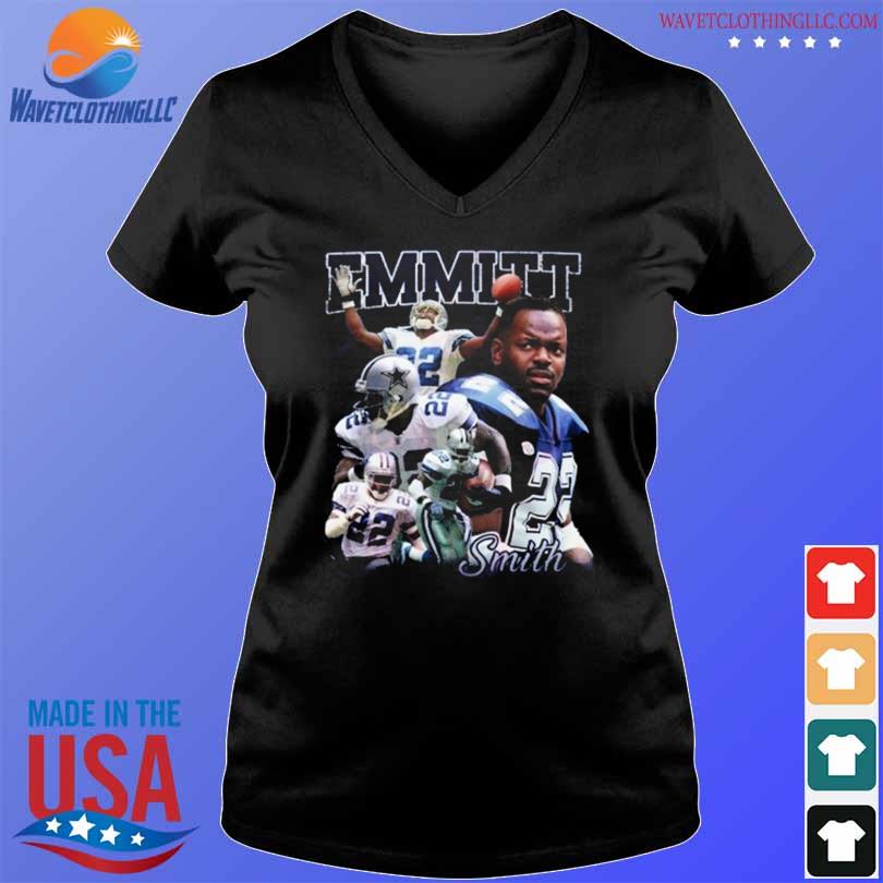 Men's Homage Emmitt Smith Heathered Royal Dallas Cowboys NFL Blitz Retired Player Tri-Blend T-Shirt Size: Small