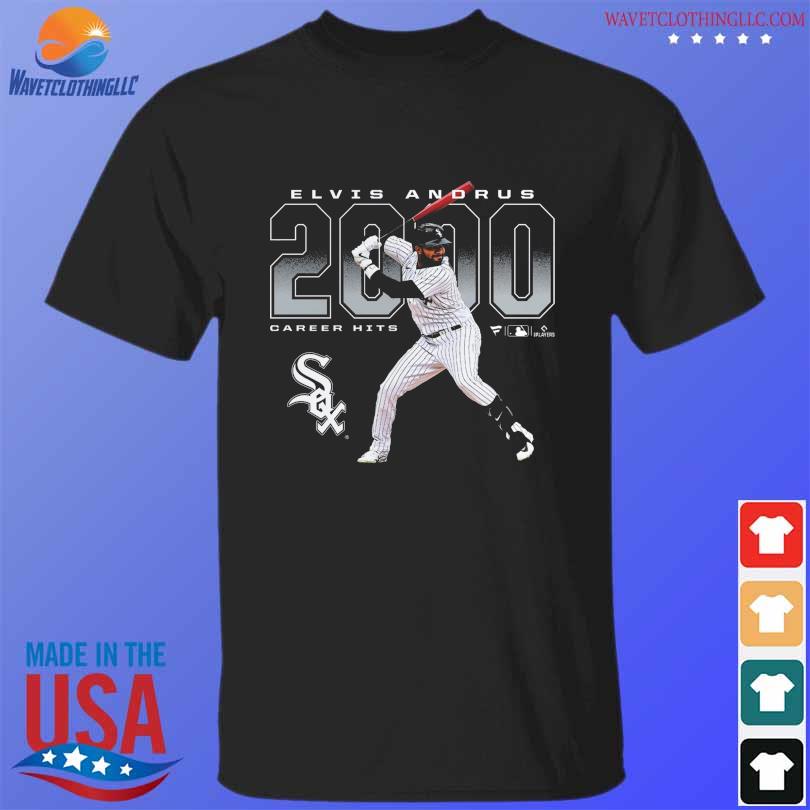 Official Elvis Andrus Chicago White Sox 2000 Hits T-shirt