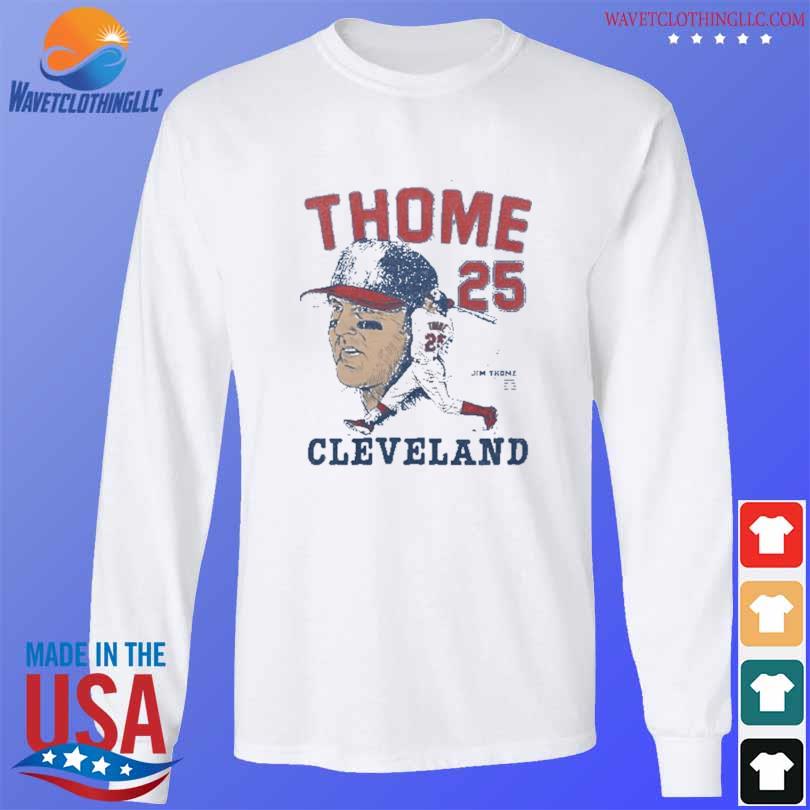 Jim Thome #25 T-Shirt from Homage. | Light Blue | Vintage Apparel from Homage.