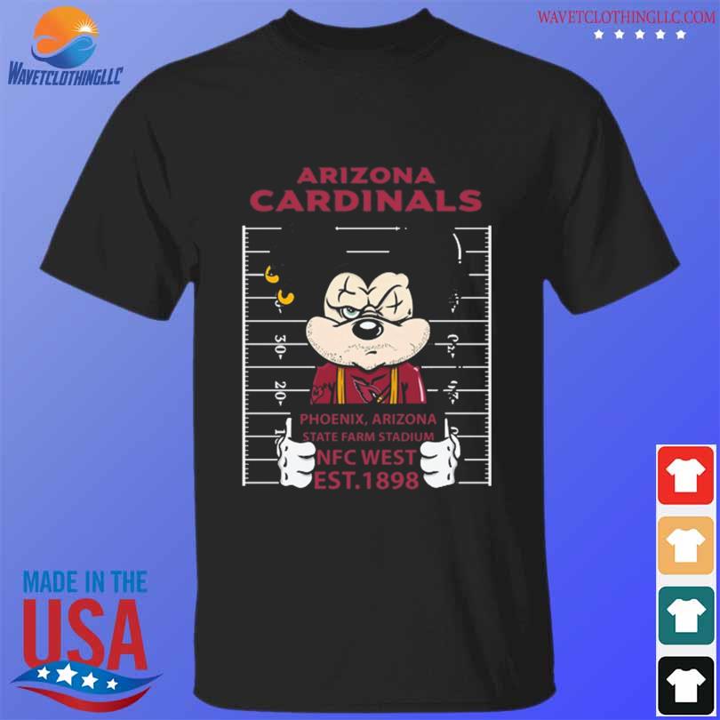 I Love The Cardinals Mickey Mouse Arizona Cardinals T-Shirt - T