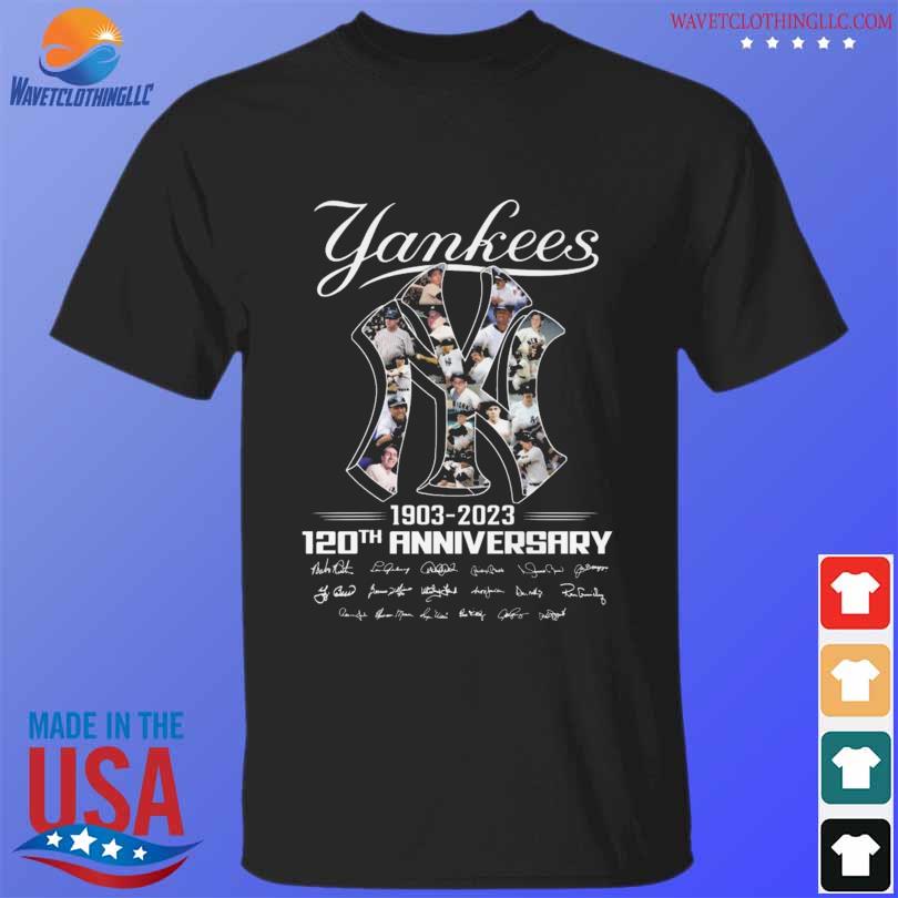 Official yankees 1903 2023 120th anniversary shirt,tank top, v-neck for men  and women