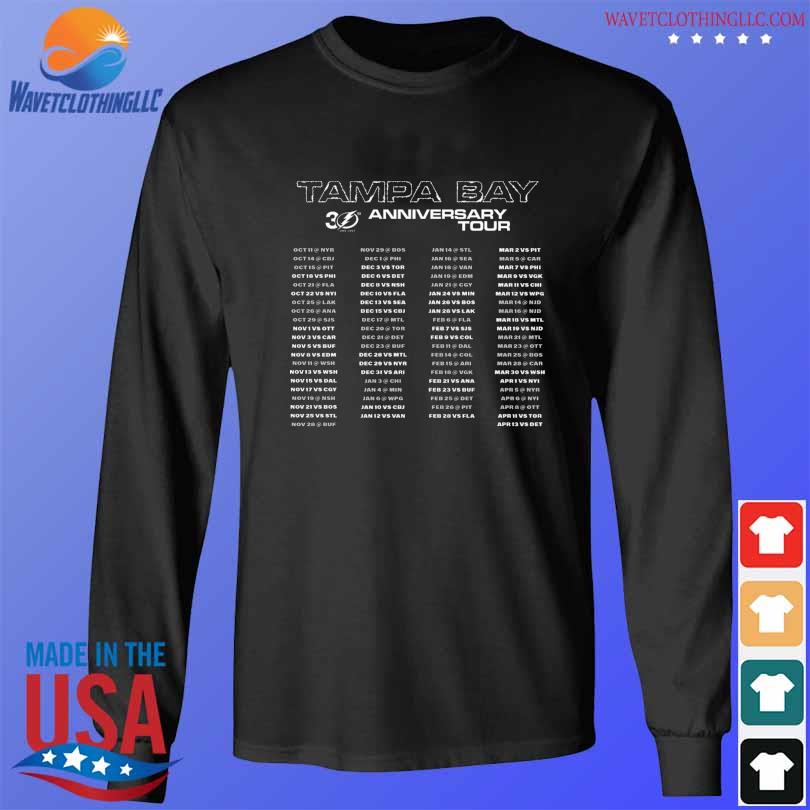 Tampa bay lightning 30th anniversary tour 2023 shirt, hoodie, sweater, long  sleeve and tank top