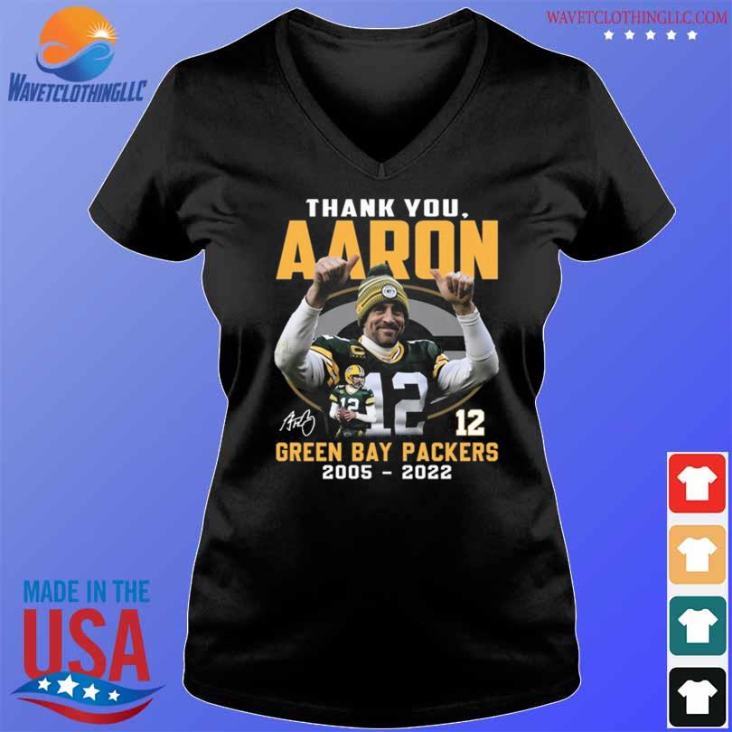 Green Bay Packers Thank You Aaron Rodgers 2005-2022 signature shirt,  hoodie, sweater, long sleeve and tank top