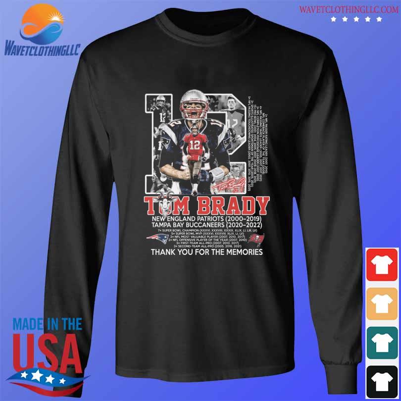 Thank you Tom Brady New England Patriots 2000 2019 Tampa Bay Buccaneers  2020 2022 shirt, hoodie, sweater, long sleeve and tank top