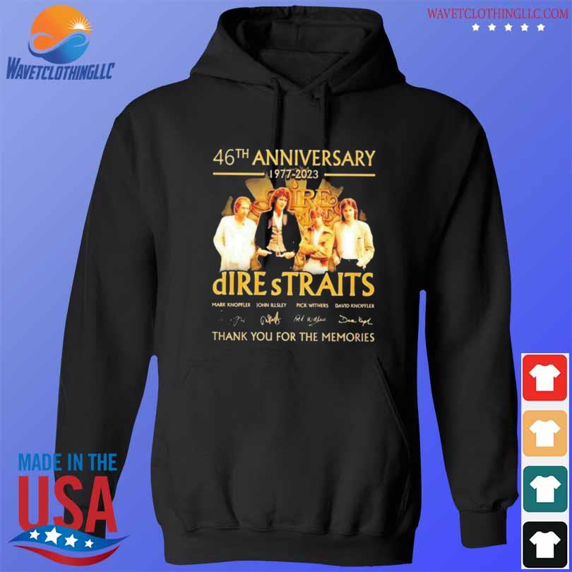 46th anniversary 1977 2023 dire s traits thank you for the memories signature s hoodie den