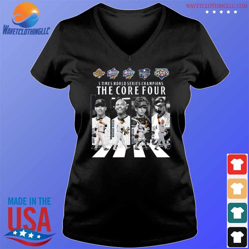 Official The core four new york yankees 5 time T-shirt, hoodie, tank top,  sweater and long sleeve t-shirt