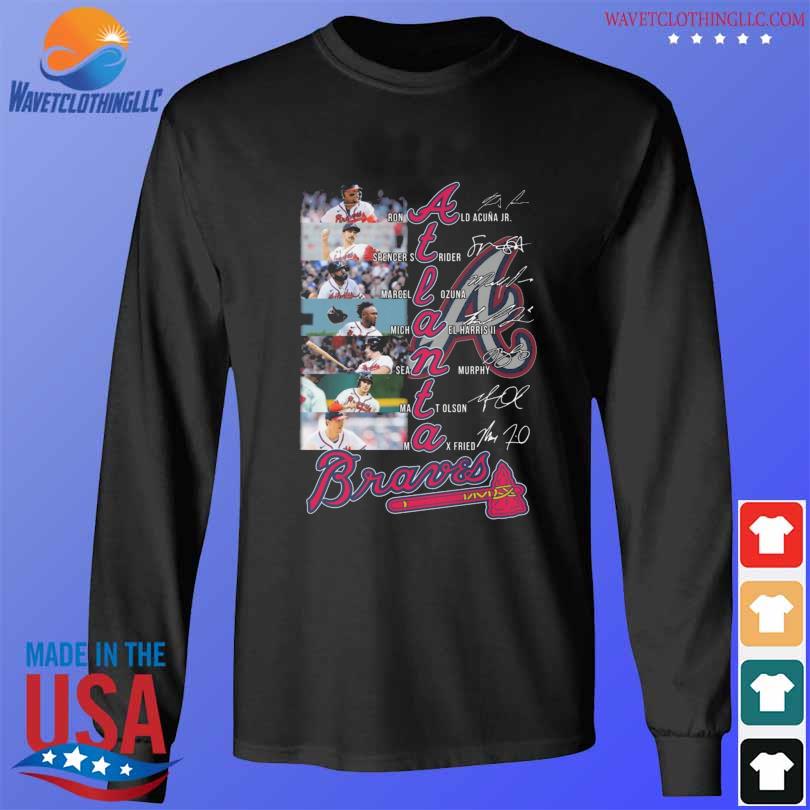 Atlanta Braves players legends 2023 signatures shirt, hoodie