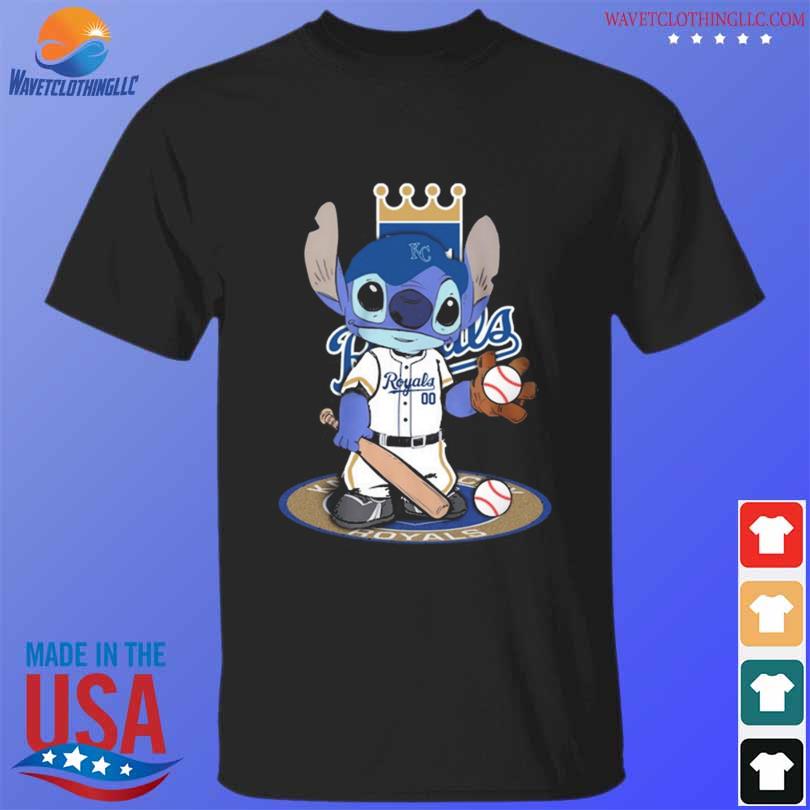 Stitch Kansas City Royals Baseball Logo 2023 Shirt