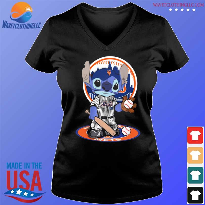 Baby Stitch New York Mets Baseball Logo 2023 Shirt