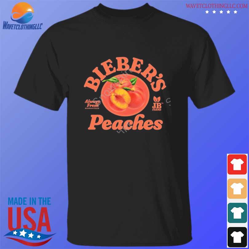 Bieber's peaches 2023 shirt