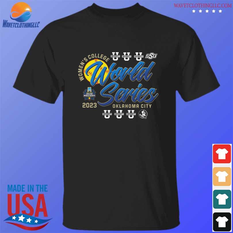 Black 2023 women's softball college world series group shirt