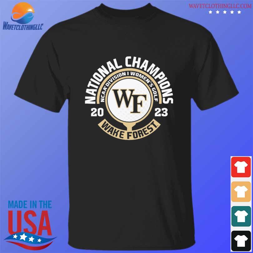 Blue 84 Black Wake Forest Demon Deacons 2023 NCAA Women's Golf National Champions T-Shirt