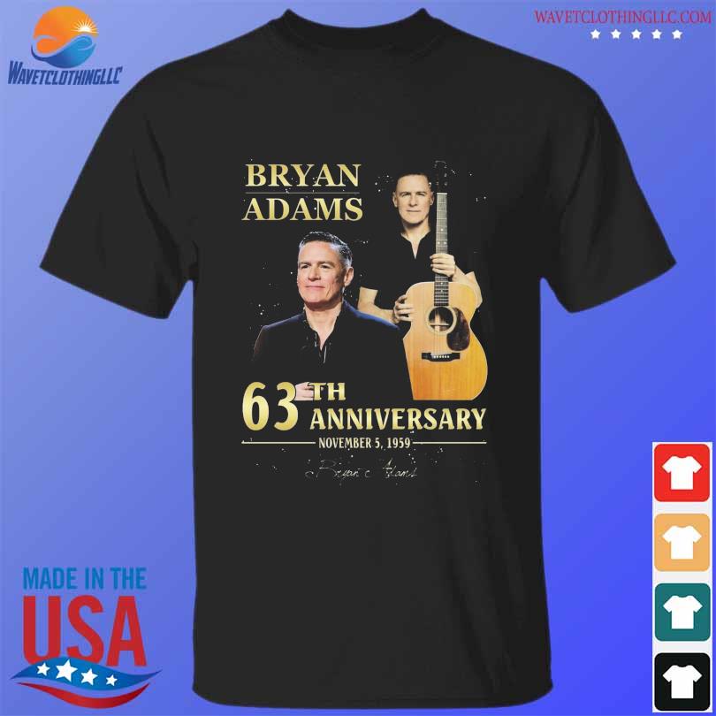 Bryan Adams 63th anniversary november 5 1959 signatures shirt
