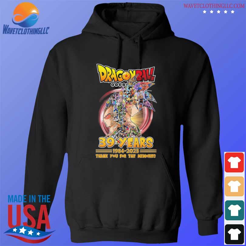 Dragon Ball 39 years 1984 2023 thank you for the memories signatures s hoodie den