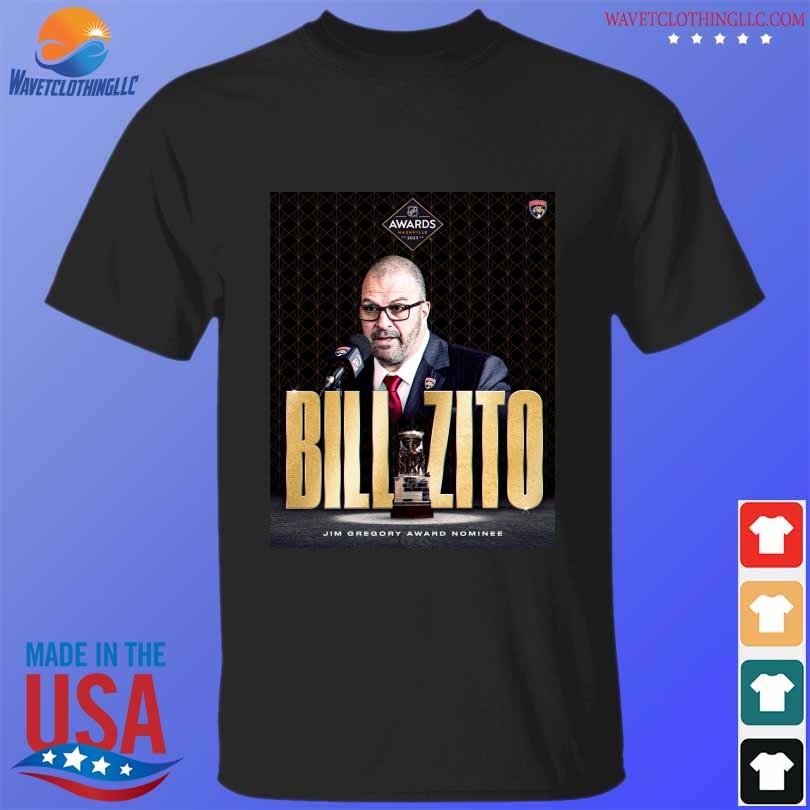 Florida panthers bill zito jim gregory award nominee 2023 stanley cup playoffs shirt