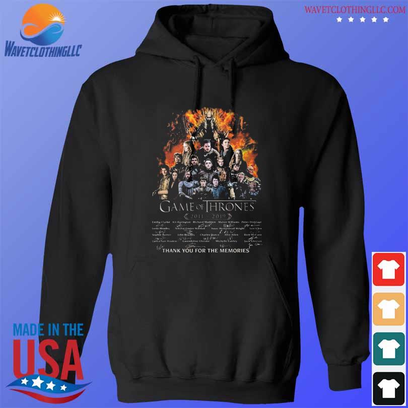 Game of thrones 2011 2019 thank you for the memories s hoodie den