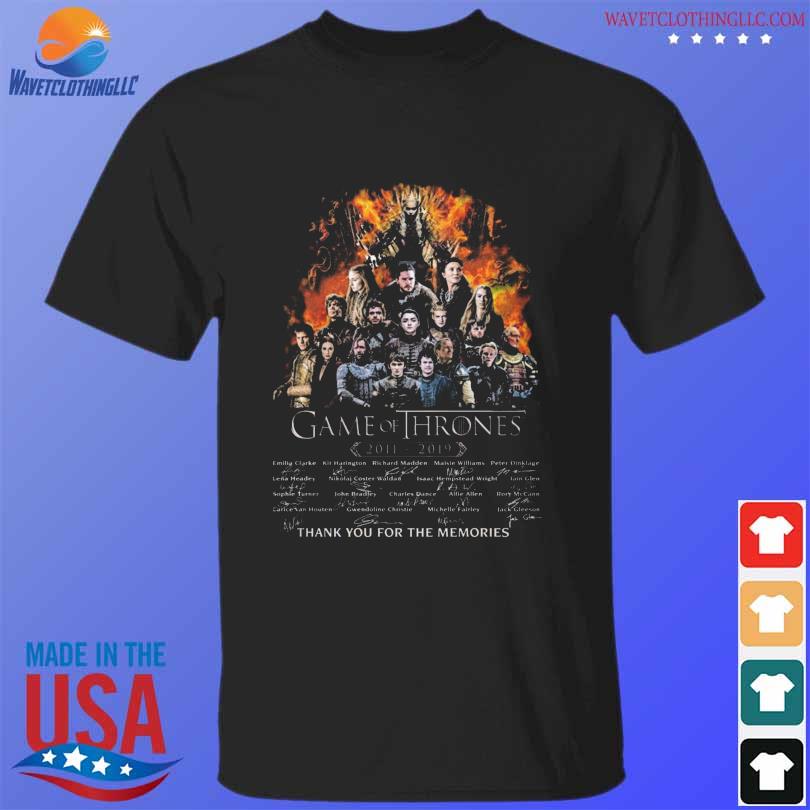 Game of thrones 2011 2019 thank you for the memories shirt