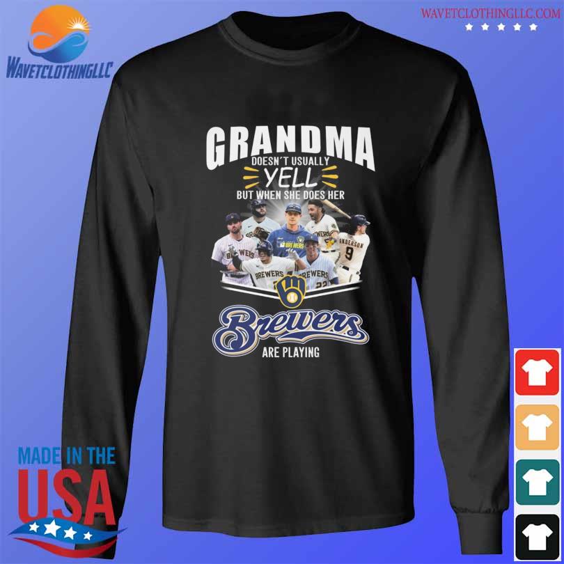 NEW FASHION Grandma Milwaukee Brewers Are Playing T-Shirt