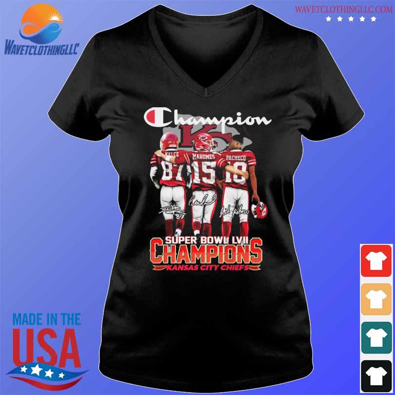 Patrick Mahomes Kansas City Chiefs football Super Bowl LVII Champions shirt,  hoodie, sweater and v-neck t-shirt