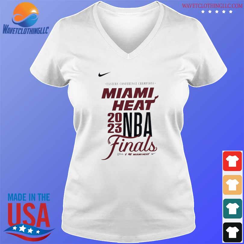 Eastern conference champions miamI heat nike youth 2023 NBA finals white T- shirts, hoodie, sweater, long sleeve and tank top