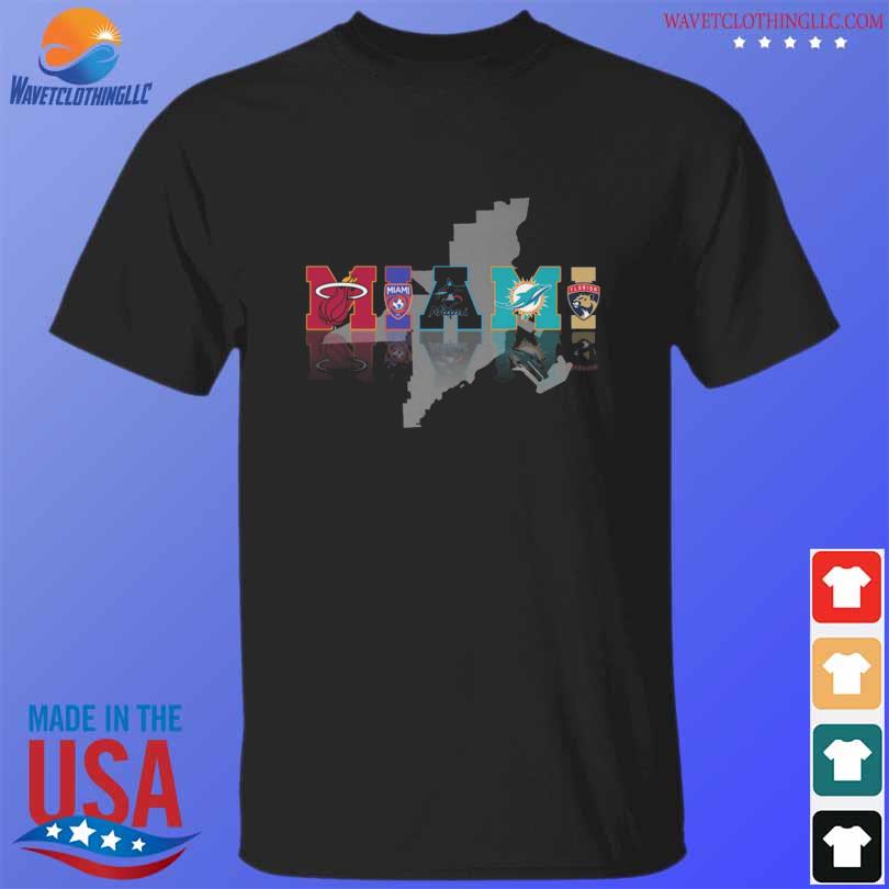 MiamI dolphins marlins miamI heat champions 2023 shirt, hoodie, sweater,  long sleeve and tank top