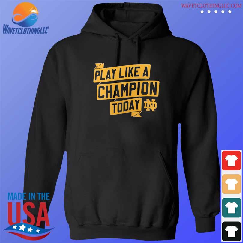 Notre dame fighting irish branded play like a champion today 2023 s hoodie den