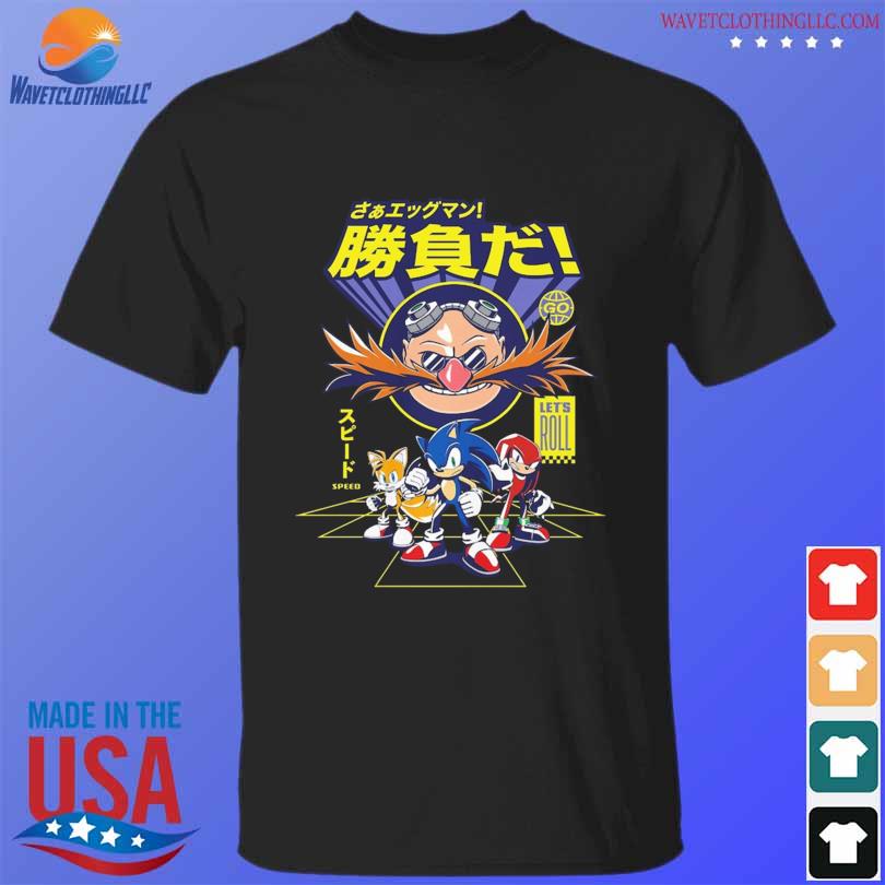 Sonic the hedgehog unisex let's roll shirt