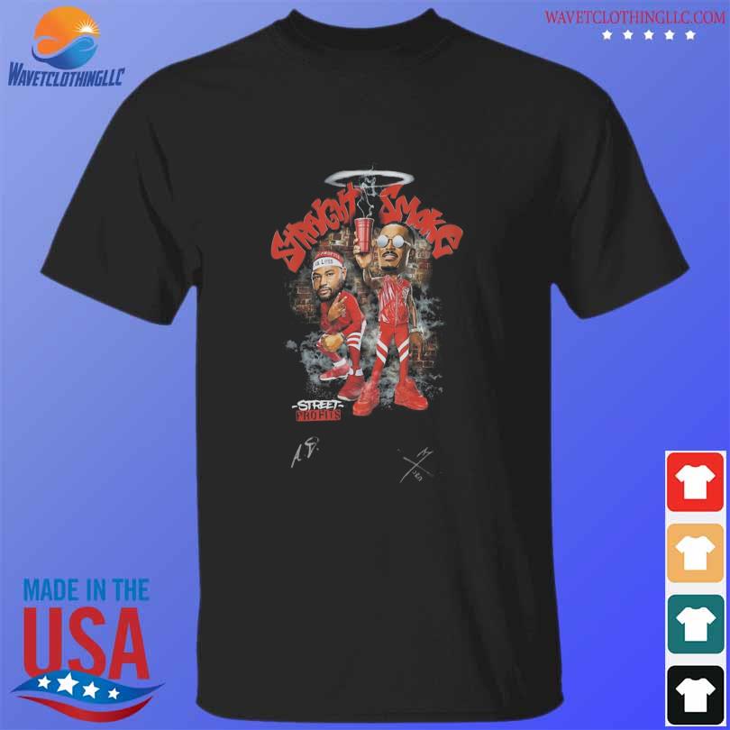 Street profits wwe autographed straight smoke shirt