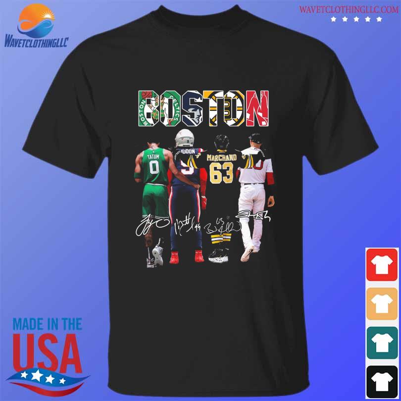 Tatum Iddon Marchand Boston signatures shirt
