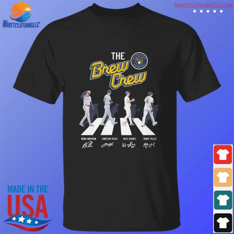 The denver nuggets abbey road brian anderson christian yelich signatures 2023 shirt