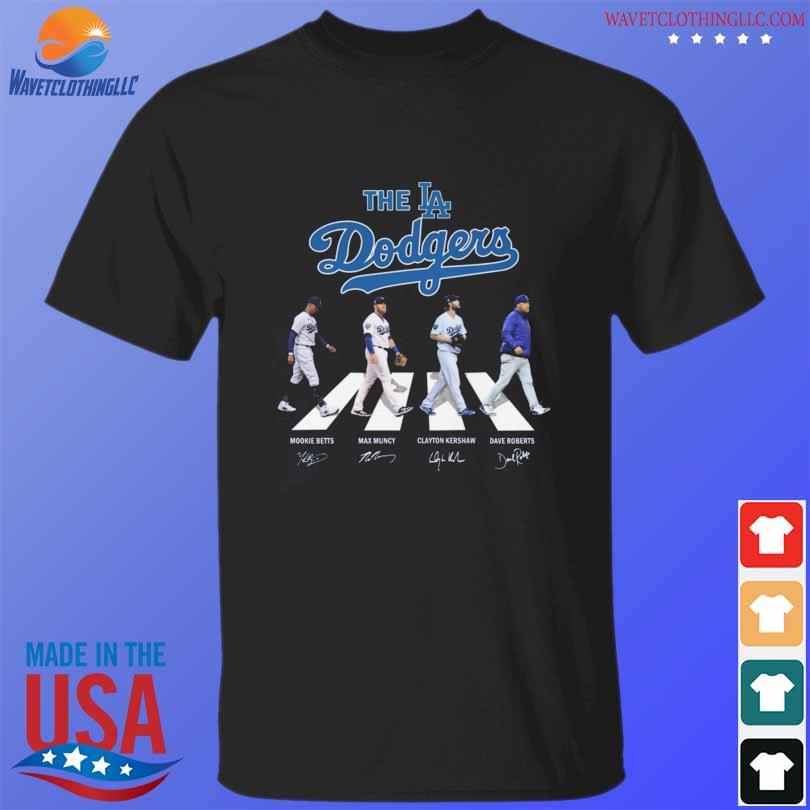 The Los Angeles Dodgers Abbey Road Mookie Betts Max Muncy signatures shirt,  hoodie, sweater, long sleeve and tank top