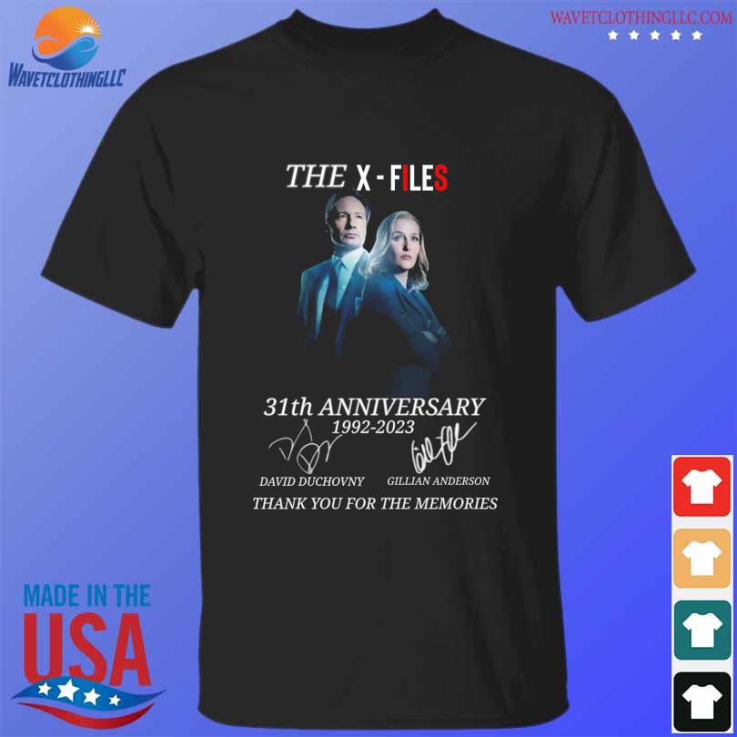 The X-Files 31th anniversary 1992 2023 thank you for the memories signatures shirt