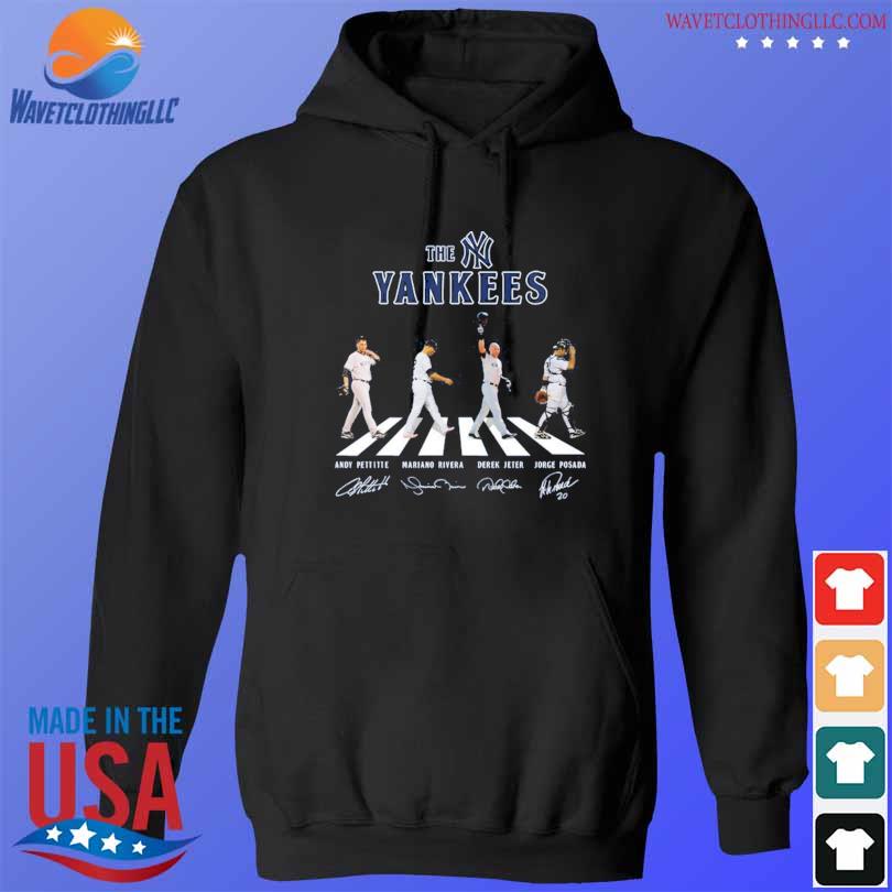 Official the Yankees Mariano Rivera Jorge Posada Andy Pettitte Derek Jeter  Abbey Road signatures shirt, hoodie, sweater, long sleeve and tank top