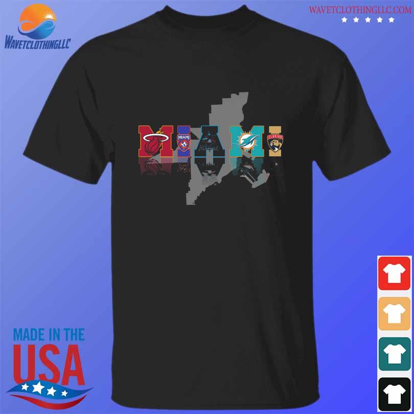 Miami Dolphins Florida Panthers Miami Heat Miami Marlins logo Miami teams  2023 shirt, hoodie, sweater, long sleeve and tank top