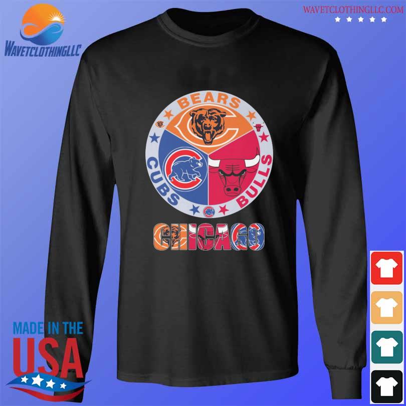 Chicago Cubs Chicago Bulls and Chicago Bears 2022 shirt, hoodie,  longsleeve, sweatshirt, v-neck tee