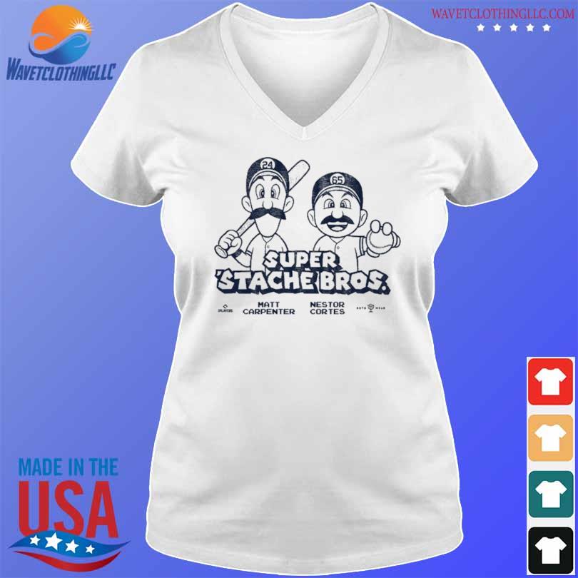 Super Stache Bros Matt Carpenter And Nestor Cortes Funny T-Shirt