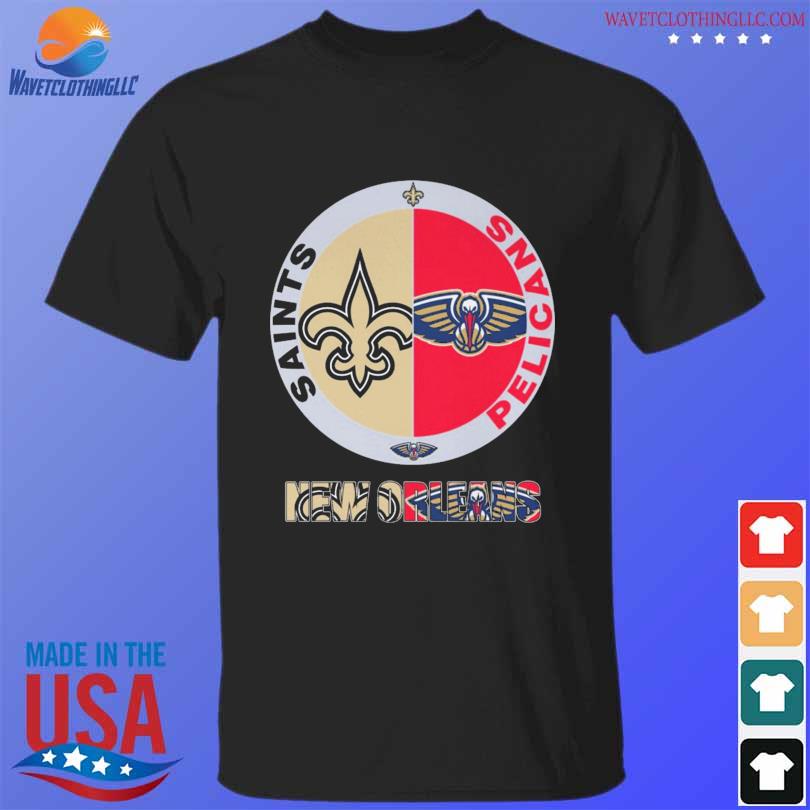 Official new Orleans Saints New Orleans Pelicans Champions 2023 Logo Shirt,  hoodie, sweater, long sleeve and tank top