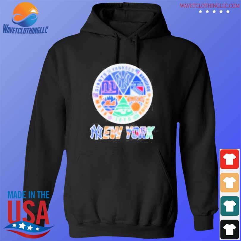 New York Giants New York Yankees New York Rangers New York Knicks New York  Jets New York Mets New York City 2023 Logo shirt, hoodie, longsleeve,  sweatshirt, v-neck tee