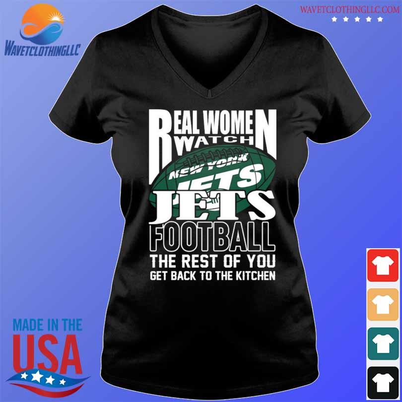 : J-E-T-S Jets Jets Jets Ladies Womens V-Neck Football