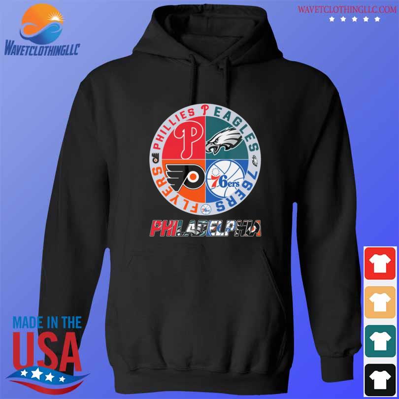 Philadelphia Eagles Philadelphia Phillies Philadelphia 76ers Champions 2023  logo shirt, hoodie, longsleeve, sweatshirt, v-neck tee
