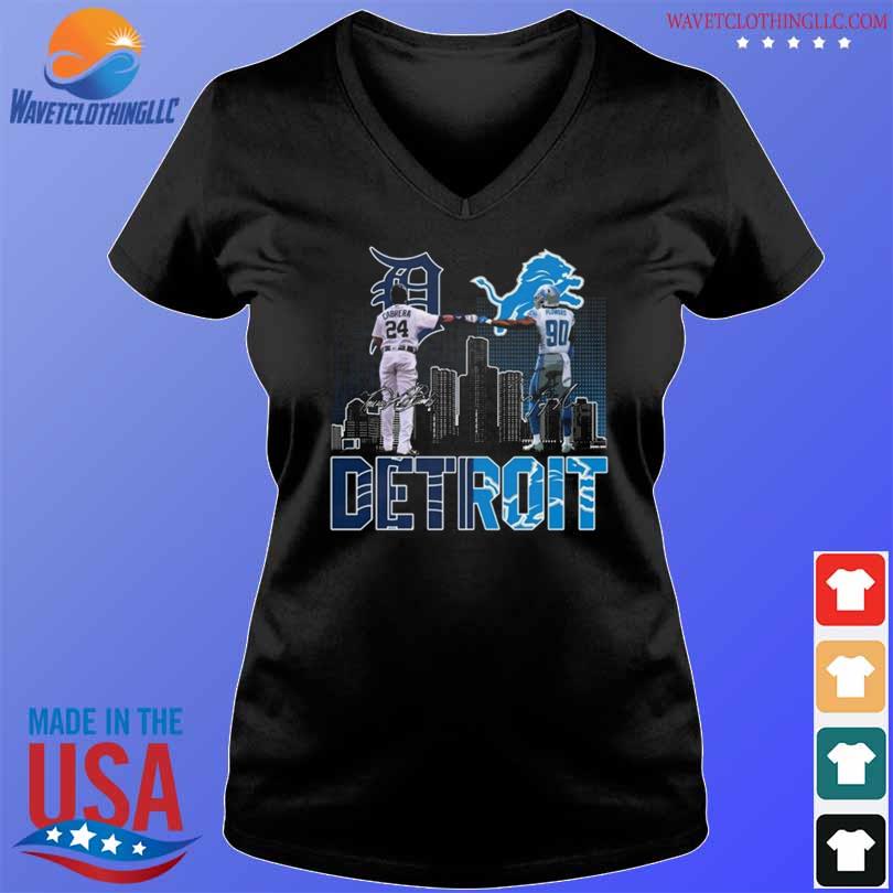 Detroit lions And Detroit Tigers Legend Champion Unisex T-Shirt