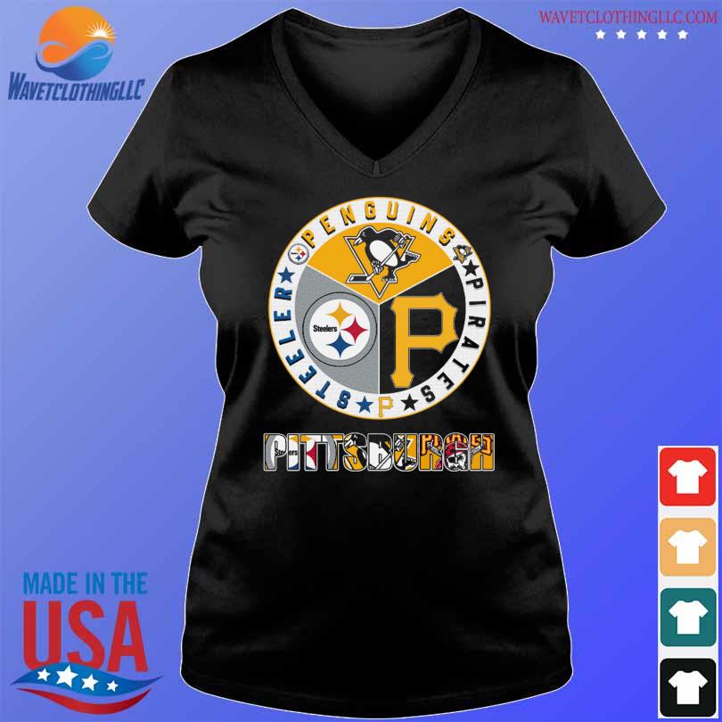 Pittsburgh sports teams logo Steelers, Penguins and Pirates Shirt